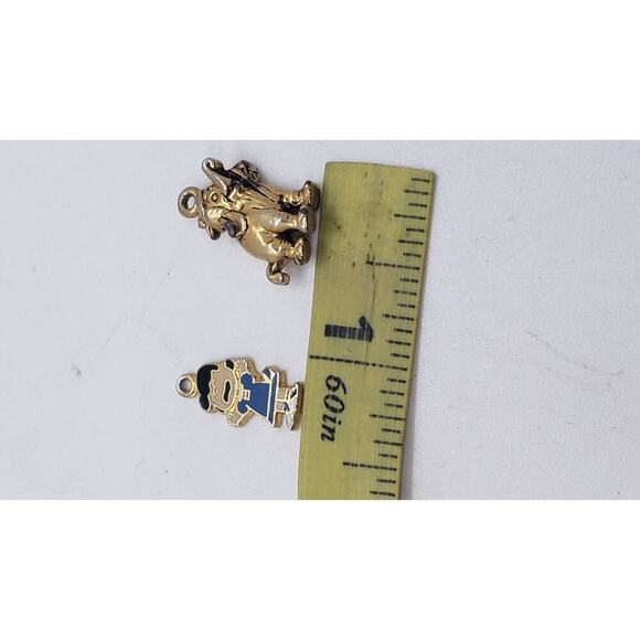 Vintage Peanuts Lucy Charm Snuffy Elephant Pendant United Disney Japan Set Rare - Picture 6 of 7